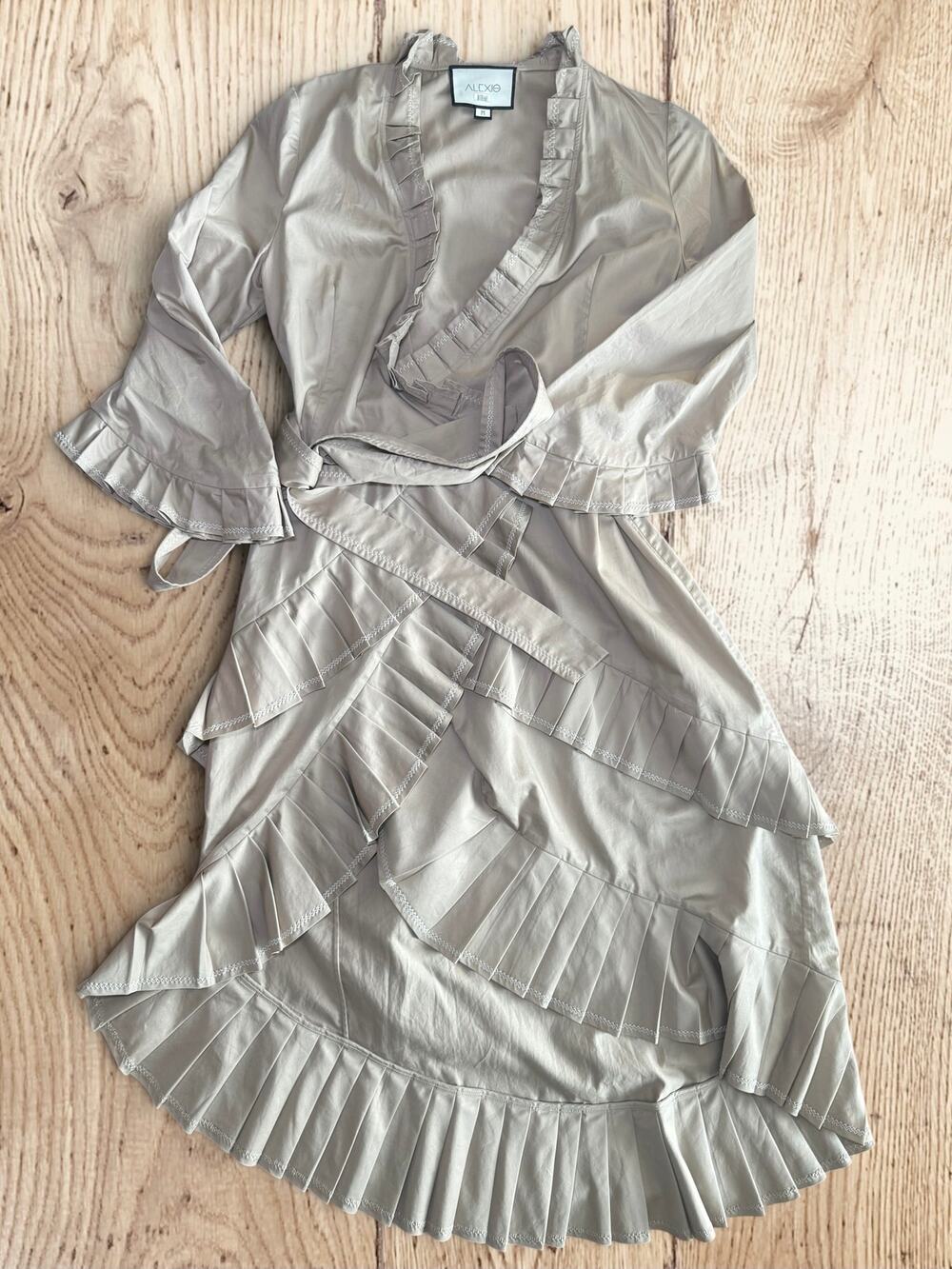 Alexis Ruffle Trench Dress Coat